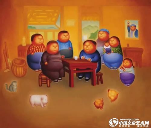 潘德海 《合家歡樂》200x170cm 布面油畫